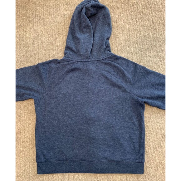 Vintage Aeropostale Hoodie Womens L Spell-Out Brushed Fleece Zip-Up Aero Crest - Picture 4 of 10